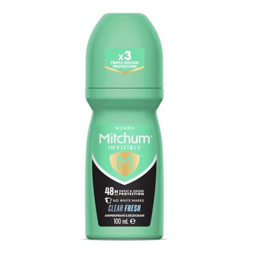 Image of Mitchum Invisible Women 48HR Protection Roll On Deodorant & Anti-Perspirant, No White Marks, Alcohol Free, Clear Fresh