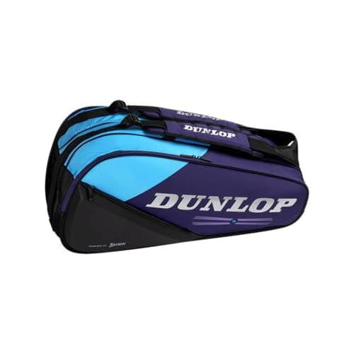 Image of Dunlop FX Performance 8 Racket Bag – Tennis Bag for up to 8 Racquets, Violet/Black/Cyan
