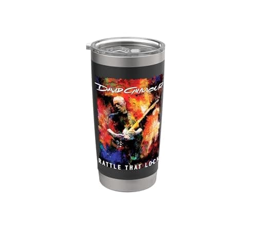 Image of Official David Gilmour Rattle that Lock Guitar Color Storm Stainless Steel Insulated Tumbler