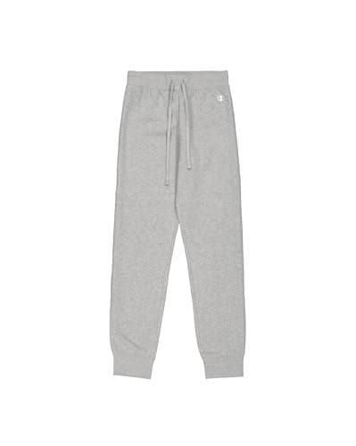 Image of Champion Women's Legacy Basics W-Light Powerblend Fleece Rib Cuff Tracksuit Bottoms, Mottled Light Grey, XXL