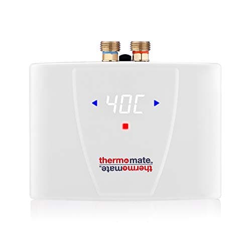 Image of ThermoMate ELEX5.5 Instantaneous Electric Water Heater with LED Display, 5.5kW Hand Wash Water Heater for Basins Sinks, Over/Under Sink Water Heaters, Hard Wire 220V