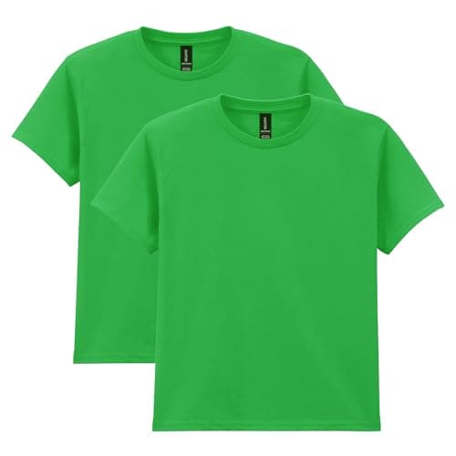 Image of Gildan Youth Heavy Cotton T-Shirt, Style G5000B, 2-Pack, Irish Green, M