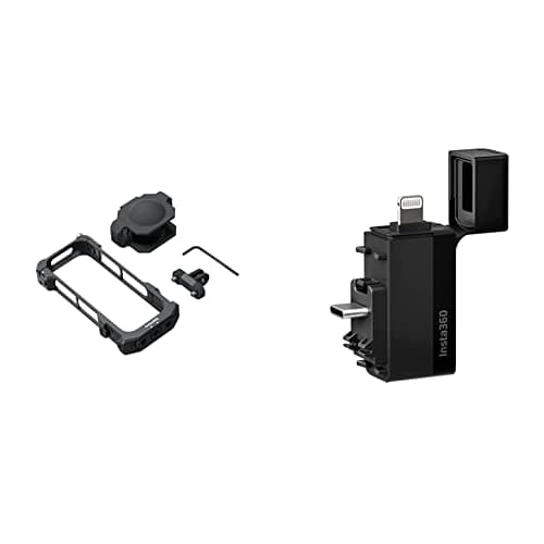 Image of Insta360 X3 Utility Cage Protective Frame With Built in Lens Protectors CINSBAQF & X3 Quick Reader