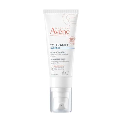 Image of Avène Tolerance Hydra-10 Moisturising Fluid 40ml, Lightweight Moisturiser for Sensitive Skin, Microbiome Support
