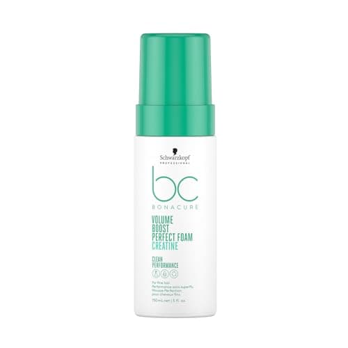 Image of Schwarzkopf Professional Bonacure Volume Boost Perfect Foam Hair Mousse For Fine Limp Hair Vegan Care Complex Creatine And Panthenol Anti Static Increased Hair Body Improved Manageability 150 ml