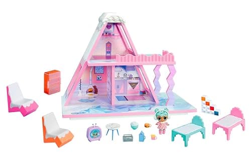 Image of L.O.L. Surprise! Winter Snow Chalet with Dead - Made of Real Wood, 15+ Surprises, with an Exclusive Doll, Gift for Children from 4 Years