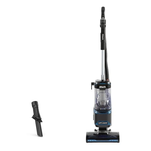 Image of Shark Corded Upright Vacuum Cleaner 1.1L with Lift-Away Technology, LED Headlights, Anti-Allergen, 8m Cord, 750W, Crevice, Multi-Surface Tools, Blue/Black, NV602UK, 40/16B-D