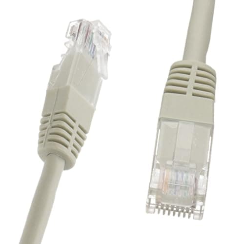 Image of kenable Network Ethernet Cable Cat5e CCA UTP Patch Lead RJ45 26AWG LAN Internet Connection Grey 2m