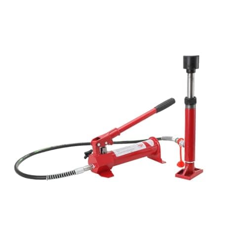 Image of L-home Car Hydraulic Jack 4 Ton Power Hydraulic Ram with Pump Auto Body Dent Car Frame Repair Tool Kit with Storage Case