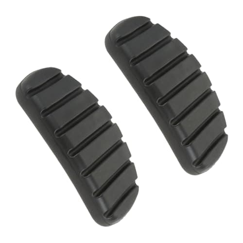 Image of Adunsiaoto 2 Pieces Brake Pedal Rubber Foot Mat Cover, Clutch Brake Pedal Rubber Pad Cover, Car Clutch Brake Pedal Rubber Pad Covers, Replacement Parts For Car Foot Brake-Pedal Pads Automotive Parts