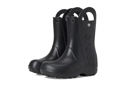 Image of Crocs Unisex Kids Boot, Handle It Rain Boot K, Black, 13 UK Child