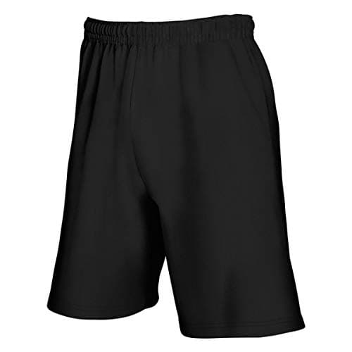 Image of Fruit of the Loom Men's Lightweight Shorts, Black, XL UK