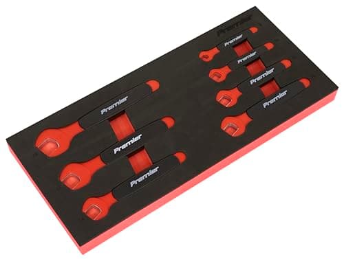 Image of Sealey 7pc Insulated Open-End Spanner Set with Tool- VDE Approved - TBTE03