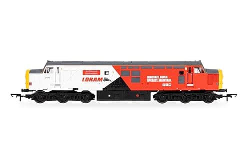 Image of Hornby R30436TXS RailRoad - Loram - Class 37 - 'An Comunn Gaidhealach' 37418 (DCC Sound Fitted) Loco Era 11 Model Train, White and Red, OO Gauge