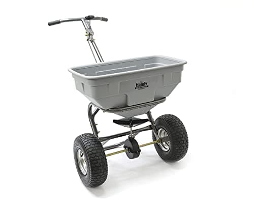 Image of The Handy THS125HDUTY Heavy Duty Spreader for Fertiliser, Seed or Refined Salt, Easy Build Large 57kg Hopper - 2 Year Guarantee - Not Suitable for Rock Salt