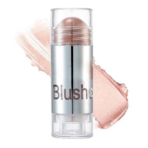 Image of GL-Turelifes Blush Stick Blush Cream Moisturizing, Highlighter&Trimming Rouge Pen, Glow and Mood Boosting Blushes Stick Cheek Makeup Adds Shimmer, Easy To Use (#02)