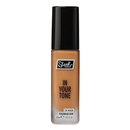 Image of Sleek MakeUP In Your Tone 24 Hour Foundation, Medium Buildable Coverage in 30 Shades, Semi-Matte Flawless Finish, 7N, 30ml