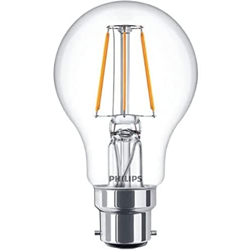 Image of Philips LED Premium Classic A60 Clear Light Bulb [B22 Bayonet Cap] 40W, Warm White 2700K, Non Dimmable