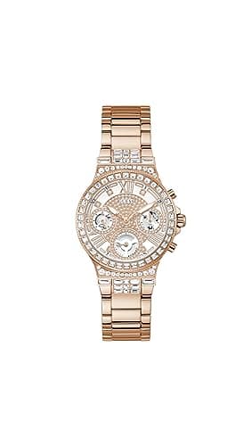 Image of GUESS Women Analog Quartz Watch with Stainless Steel Strap GW0320L3