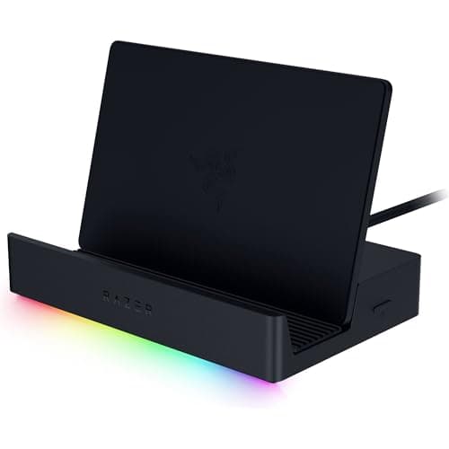 Image of Razer Handheld Dock Chroma - 6-Port HDMI & USB Charging Hub for mobile gaming or tablet devices (3x USB A, 1x HMDI, 1 USB-C 100W Passthrough Charging, 1x GbE) Black