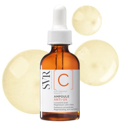Image of SVR [C] Ampoule Anti-Ox Radiance Anti-Wrinkle Face Serum with 20% Stabilised Vitamin C & Hyaluronic Acid - Brightening Anti-Aging Concentrate for Dull, Tired Skin, 30ml