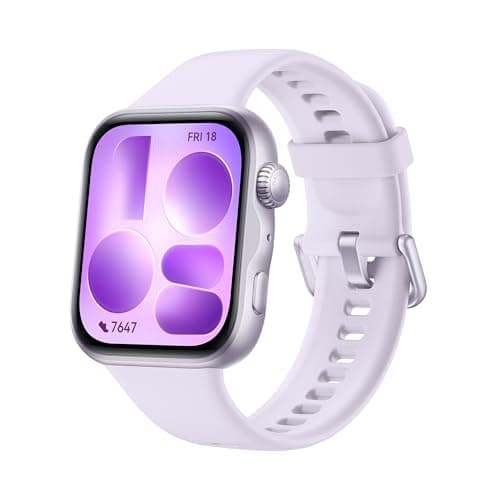 Image of HUAWEI WATCH FIT 5 Smart Watch, 1.82″ AMOLED Display, NFC, GPS, Mini Workout Fitness Tracker for Man Woman, up to 10 Days Battery Life, SpO₂, Sleep Health Monitor, 5 ATM, for iOS & Android, Purple