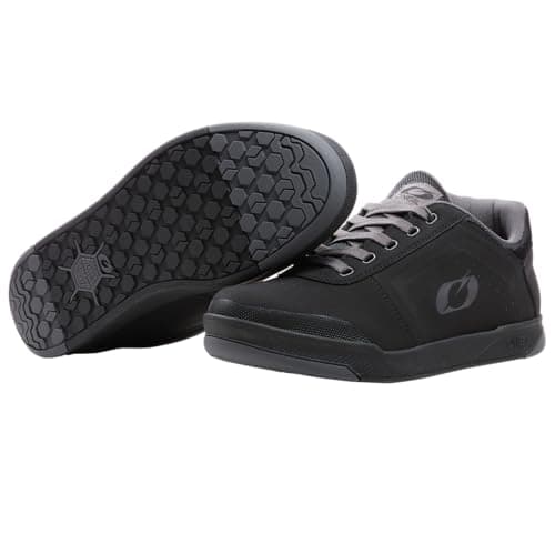 Image of O'NEAL Unisex Pinned Pro Flat Pedal Shoe Mountain Biking, Noir Gris, 10 UK