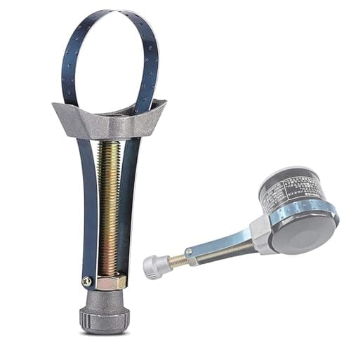 Image of Aimisite Oil Filter Removal Strap Wrench, Adjustable Oil Filter Removal Tool Oil Filter Wrench Oil Filter Removal Tool for Oil, Car, Truck, 60mm to 120mm HNH