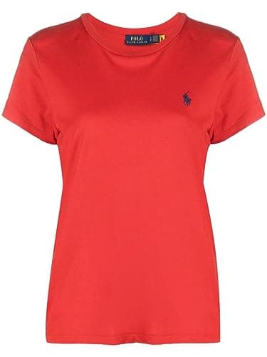 Image of Polo Ralph Lauren Womens Crew Neck Jersey T-Shirt, (Fall 2023) Rl2000 Red, XL