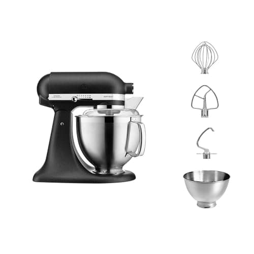 Image of KitchenAid ARTISAN 4.8L Food Processor with Tilting Motor Head 5KSM185PS (Black Cast Iron)