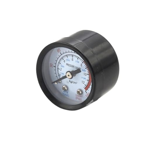 Image of 10mm Bar Air Pressure Gauge 10mm 1/4 Thread 0-180 0-12 Manometer Double Scale For Air Compressor Iron