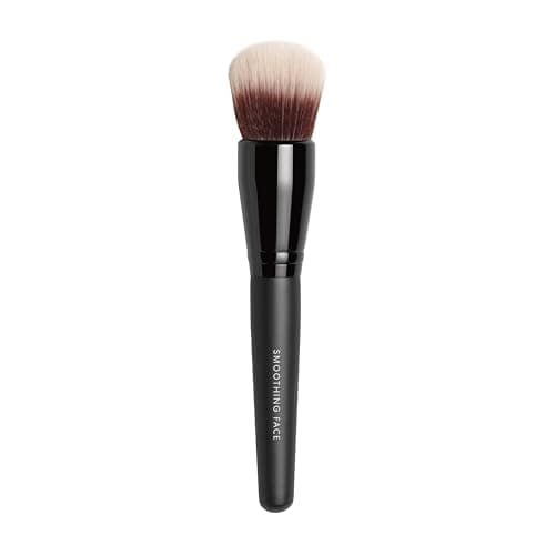 Image of bareMinerals Smoothing Face Brush - Airbrushed Finish, Perfect for Blending Creamy Formulas, Synthetic Fibers, Vegan