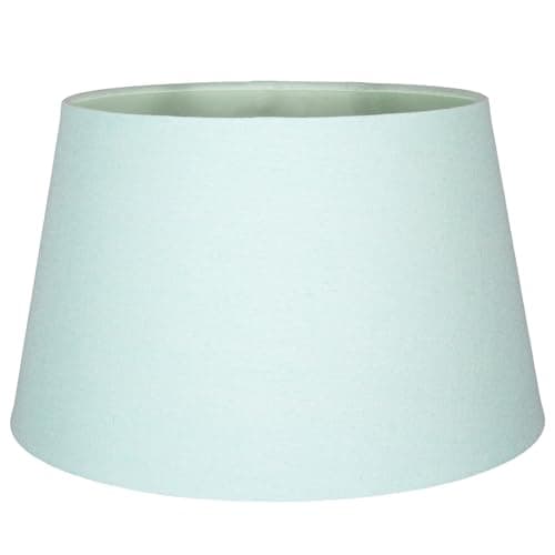 Image of Traditional 14 Inch Duck Egg Linen Drum Table/Pendant Lampshade 60w Maximum | with Inner Cotton Fabric Lining | Reversible Gimbal by Happy Homewares