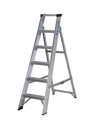 Image of Werner MasterTrade™ Stepladder 6 Tread, Heavy Duty 175Kg Load Capacity, BS 2037 Class 1 certification, 25 Year Guarantee