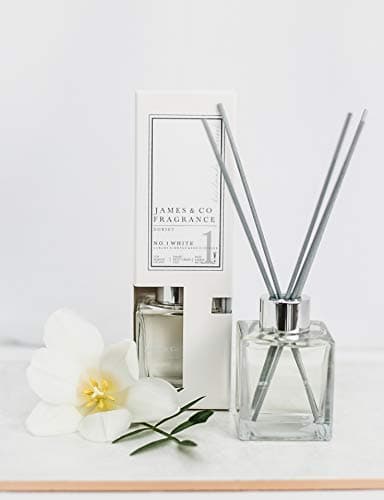 Image of James & Co No.1 White (Wild Flower, Cotton & Lilac) 100ml Home Fragrance Reed Diffuser Set