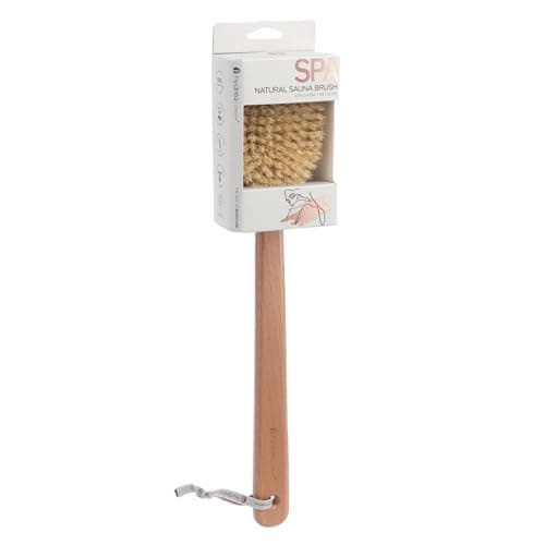 Image of Hydrea London Body Brush – Long Handled Exfoliating Back Scrubber with Natural Bristle, Exfoliating Body Scrubber, Helps Improve Lymphatic Drainage - FSC® Certified Beechwood.