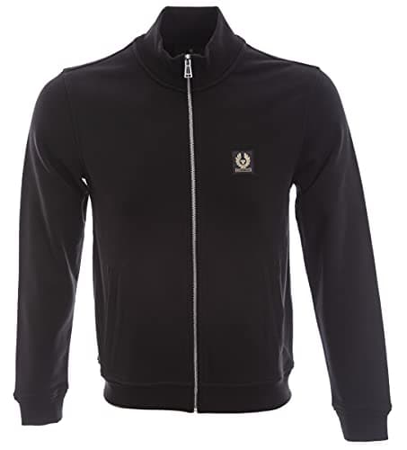 Image of Belstaff Zip-Through Sweatshirt Colour : Black, Size : MEDIUM