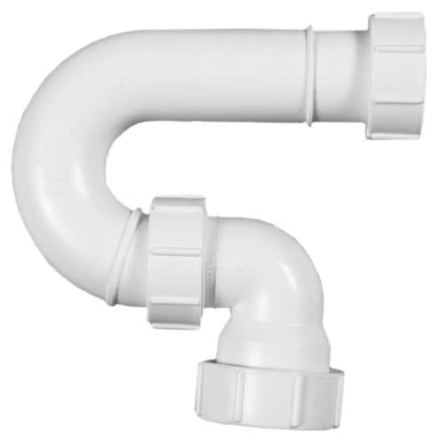 Image of Polypipe 32mm 1-1/4" Tubular Swivel P Trap 38mm Shallow Seal WT50