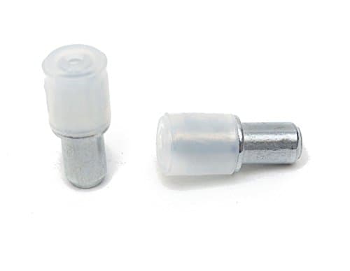 Image of GLASS SHELF SUPPORTS PLUG IN STEEL PEGS PINS Ø5 mm HOLE PACK OF 20 (PACK OF 20)