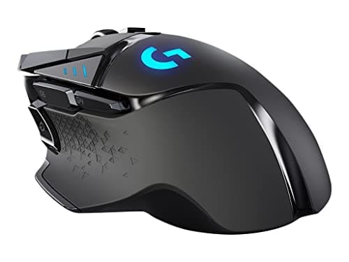 Image of Logitech G502 LIGHTSPEED Wireless Gaming Mouse, HERO 16K Sensor, 16,000 DPI, RGB, Adjustable Weights, 11 Programmable Buttons, Long Battery Life, On-Board Memory, PC/Mac - Black (German Packaging)