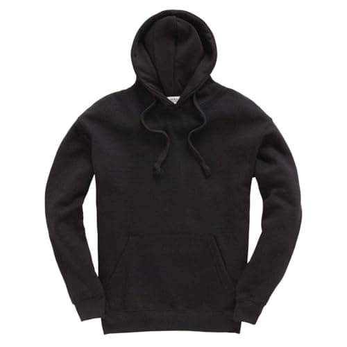 Image of Mellor Design Unisex Pullover Hoodie – Classic Fit Hooded Sweatshirt for Men & Women – Casual Plain Hooded Top, Black, L