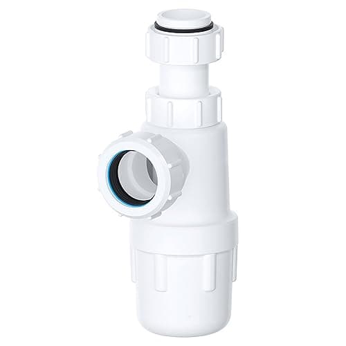 Image of SPARES2GO Telescopic Waste Bottle Trap Bathroom Kitchen Sink Basin Urinal Bidet Seal Kit (32mm 1.25")