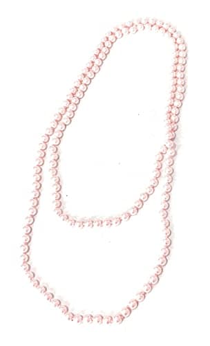 Image of Caprilite 150cm Long multi layer Pearl Necklace Beaded Chain Wedding Bridal Gift UK (Baby Pink)