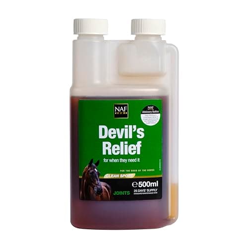 Image of NAF Devil’s Relief 500ml – Natural Joint & Mobility Support for Horses – With Devil’s Claw, Herbal Extracts & MSM – Support for Stiffness & Aches – Ideal for Older or Active Horses