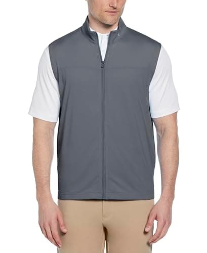 Image of Callaway Swing Tech Full Zip Golf Outerwear Vest, with Aquapel Technology, Lightweight Breathable Recycled Stretch Fabric
