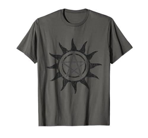 Image of Anti-Possession Pentacle Symbol Supernatural Design T-Shirt