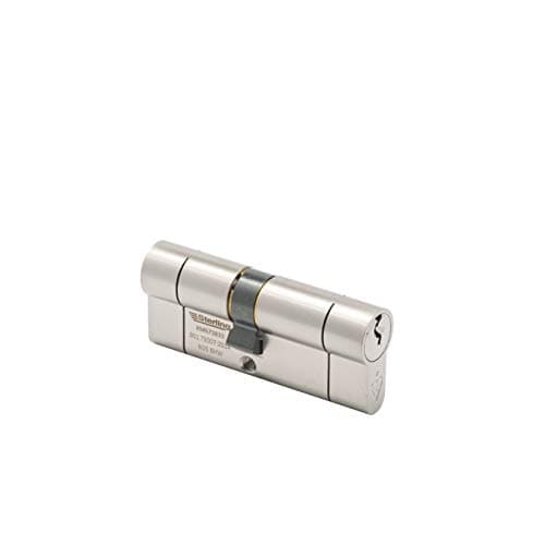 Image of Sterling (80mm) TS007 BS1 1 Star Police Approved Secured by Design Euro Door Cylinder, Satin Nickel, 40mm x 40mm (80mm Total)