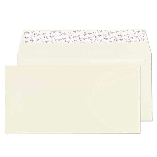 Image of Blake Business DL 110 x 220 mm 120 gsm Peel & Seal Wallet Envelopes (71255) Oyster Wove - Pack of 50