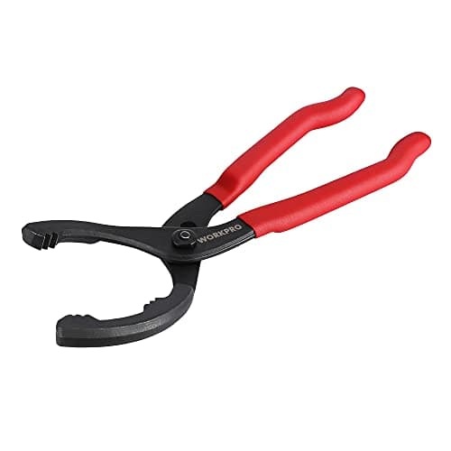 Image of WORKPRO 300 mm Oil Filter Wrench，Adjustable Oil Filter Removal Tool 60-114 mm, Ideal for Engine Filters, Conduit, Fittings