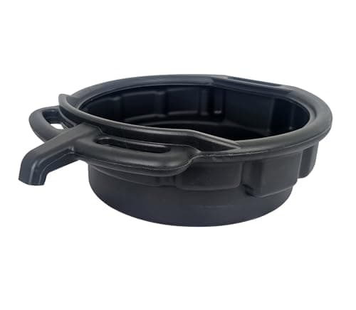 Image of 16 Litre Oil Drain Pan With Pouring Spout No Spill Anti-Splash Rim For Motorcycle Car Motor Oil, Coolant, Gearbox Oil, Antifreeze, Fluids, Vehicle Service Garage Equipment